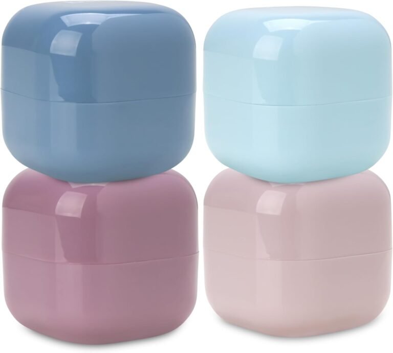 Bliss Travel Jars, leak-proof TSA-approved toiletry containers, perfect for carry-on travel and stress-free packing.