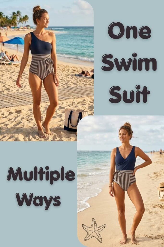 One swimsuit many ways