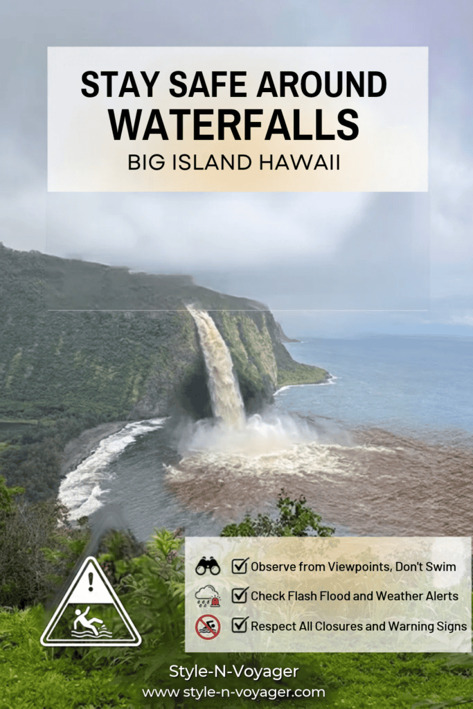 Pinterest pin graphic featuring the scenic lookout over Waipiʻo Valley on Hawaii's Big Island, encouraging readers to plan their own customized Big Island travel itinerary